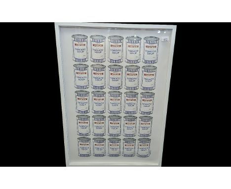 Banksy Interest - Tesco Value Tomato Soup Cans, Banksy, British b.1974 -Tesco Tomato Soup, 2006.  Offset lithograph printed i