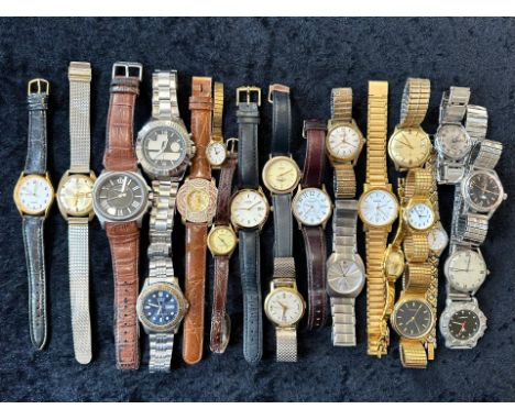 Collection of Ladies &amp; Gents Wristwatches, leather and bracelet straps, assorted makes to include Sekonda, Rotary, Westcl