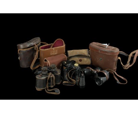 Military Binocular M3 6 x 30 Westinghouse 1943 signed H.M.R- the initials of the US Army inspector passing the binos as fit f