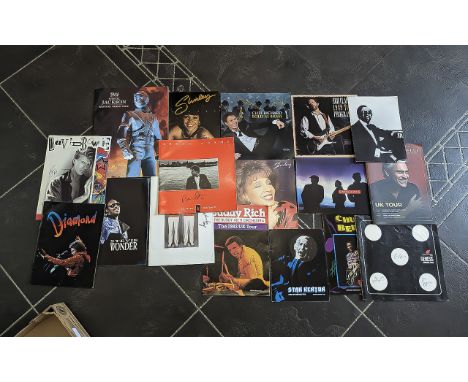 Collection of Autographed Music Programmes, good collection of signed items including Cliff Richard, Eric Clapton (1992), Sim
