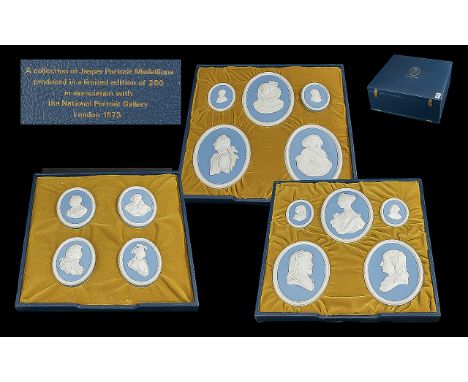 Jasper Portrait Medallions by Wedgwood A Limited Edition of 200 Sets produced in Association with the National Portrait Galle