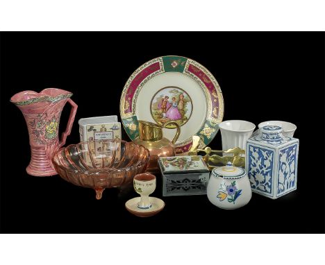 Stoneware Japanese Coffee Set, dishwasher proof, together with a collection of assorted pottery including Arthur Wood Astoria