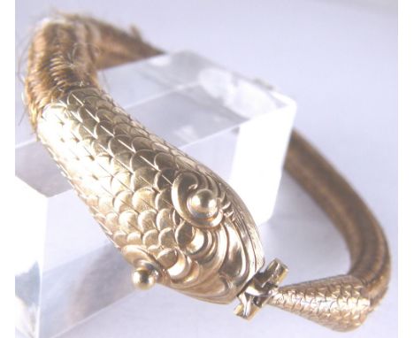 Presumed gold snake bangle