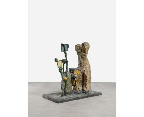 LÜPERTZ, MARKUS1941 Liberec/BöhmenTitel: Akt mit Spielzeug. Aus: Pietrasanta Bronzen. Datierung: 1993-95. Technik: Bronze, ha