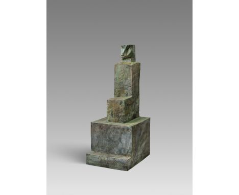 KLINGE, DIETRICH1954 HeiligenstadtTitel: Der Schrei. Datierung: 1993. Technik: Bronze, grünbraun patiniert. Maße: 155 x 59 x 