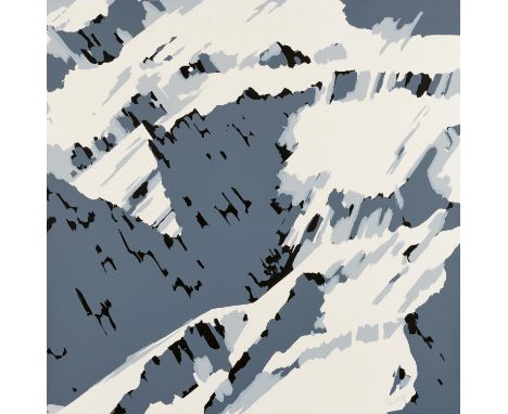 RICHTER, GERHARD1932 DresdenTitel: Schweizer Alpen I (B2). Datierung: 1969. Technik: Farbserigrafie auf weißem Halbkarton. Da