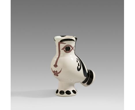 PICASSO CERAMICS, PABLO1881 Malaga - 1973 MouginsTitel: Woman-faced Wood-owl. Datierung: 1952. Technik: Weißes Steingut, part