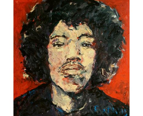 FOTH, DETLEV1959 MünsterTitel: Hendrix I. Datierung: 2015. Technik: Öl auf Leinwand. Maße: 70 x 70cm. Bezeichnung: Signiert u