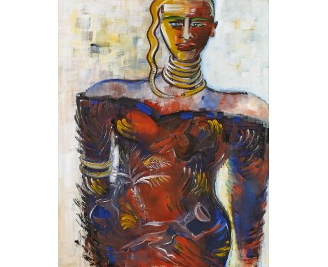 BACH, ELVIRA1951 NeuenhainTitel: Ohne Titel. Datierung: 1991. Technik: Acryl auf Leinwand. Maße: 164,5 x 130,5cm. Bezeichnung