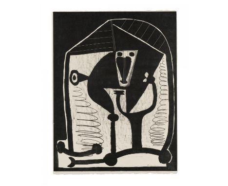 PICASSO, PABLO1881 Malaga - 1973 MouginsTitel: Figure. Datierung: 1948. Technik: Lithografie auf Velin. Darstellungsmaß: 65 x