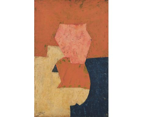 POLIAKOFF, SERGE1900 Moskau - 1969 ParisTitel: Composition. Datierung: 1951/1954. Technik: Öl auf Leinwand. Maße: 100 x 65cm.