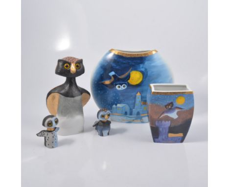 Collection of Goebel owl models and vases, designed by Rosina Wachtemiester, 23cm and smaller (11).