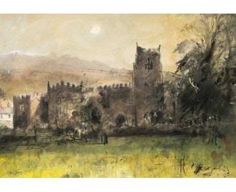 ‡WILLIAM SELWYN (b.1933) mixed media - entitled verso, 'Clynnog-fawr', signed, 40 x 57cmsProvenance: private collection Bucki