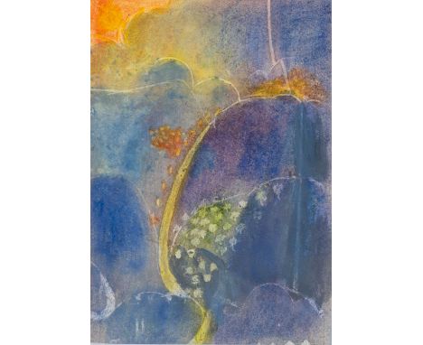 ERNEST ZOBOLE (1927-1999) mixed media on paper - abstract, 30 x 21cmsProvenance: from collection held by the estate of Ernest