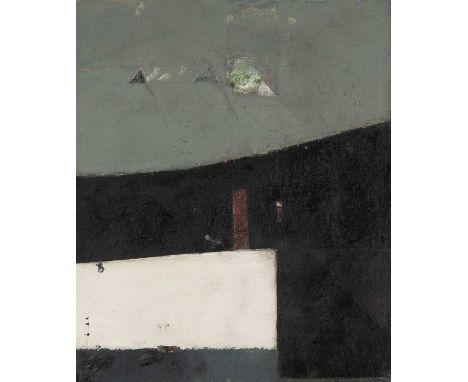 ‡ROGER CECIL (1942-2015) oil on canvas laid to board - untitled abstract, 30 x 25cmsProvenance: gifted to owner by artist c.2