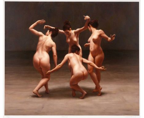 ‡HARRY HOLLAND (b.1941) limited edition (2/100) giclée print - entitled 'Dance', signed in pencil, 59 x 70cmsProvenance: priv
