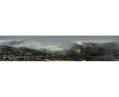 ‡DARREN HUGHES (b.1970) mixed media on paper - entitled verso 'Spring Snow' on Martin Tinney Gallery label, signed and dated 