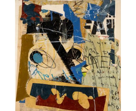 NEALE HOWELLS (b.1965) mixed media - entitled verso, 'Collage from Older Works', signed and dated 2024, 50 x 50cmsProvenance: