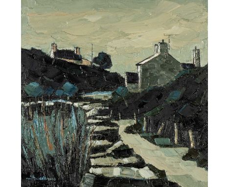 ‡WILF ROBERTS (1941-2016) oil on panel - entitled verso, 'Bwlch' on Thompson's Gallery label, London, signed and dated 2003, 