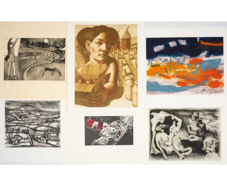 FOLIO CONTEMPORARY ART SOCIETY FOR WALES (2000-2001) limited edition (3/35) prints - a suite of twelve prints commissioned by