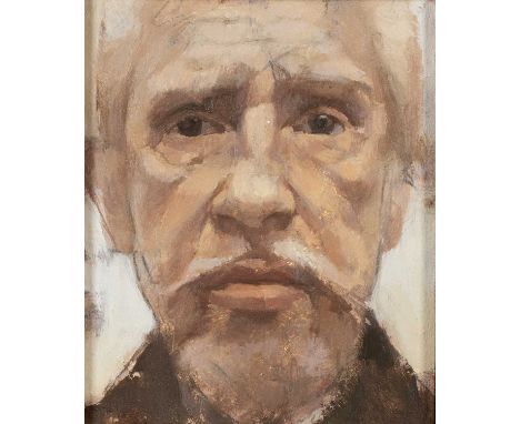 ‡MARY GRIFFITHS (b.1956) oil on panel - entitled verso 'Head Study 1' on Martin Tinney Gallery label, signed and dated 2000 v