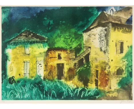 ‡JOHN PIPER (1903-1992) limited edition (31/70) etching and aquatint - entitled 'Les Junies (Levinson 411)', signed in pencil