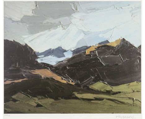 ‡ SIR KYFFIN WILLIAMS RA (1918-2006) limited edition (200/250) print - Eryri (Snowdonia) landscape, fully signed in pencil, 4