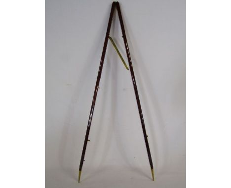 Rosewood and brass pace stick