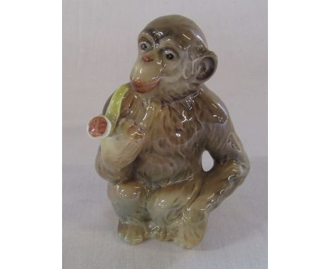 Beswick monkey smoking a pipe no 1049 H 12 cm