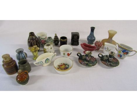 Selection of ceramic items to include Wild Goose Studio, Scheria 24k gold, Chinese Rose etc