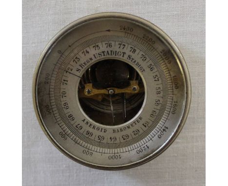 Pocket Continental aneroid barometer with rotating bezel &amp; altitude markers