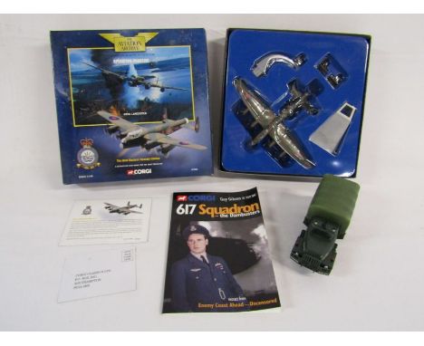 Corgi 'Operation Chastise' avro lancaster 47304, book and us army toy truck