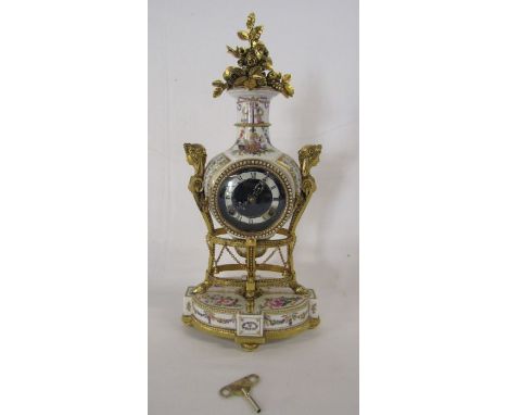 V&amp;A Museum 'Marie Antoinette' fine porcelain mantel clock