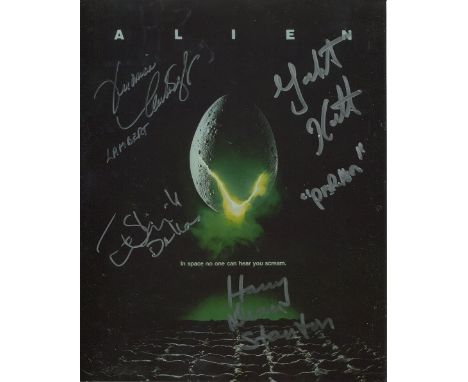 ALIEN CAST 8x10 photo from the very first Alien movie signed by Veronica Cartwright, Tom Skerritt, Yaphet Kotto and Harry Dea
