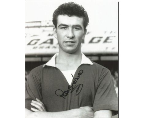 Peter Brabrook signed 10 x 8 b/w football photo, made nearly 500 appearances in the Football League playing for Chelsea. Good