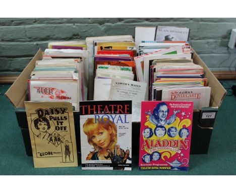 A box of mixed vintage theatre programmes, some pre WWII, most up to the 1990's, London and Norwich theatres