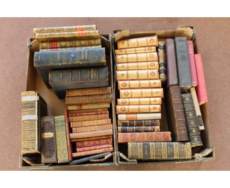 Two boxes of vintage books, some German titles including 'Wielands Werke', mainly early 20th Century