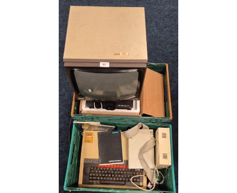 Vintage BBC computer &amp; accessories; MicroVitec 653 Cub TV, Sawyers 302 Automatic projector and other items