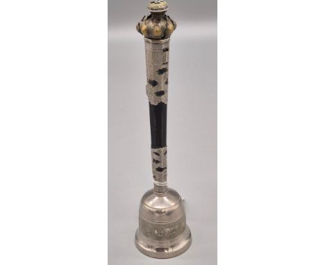 Antique Chinese Tibetan temple bell. 22cm high. 