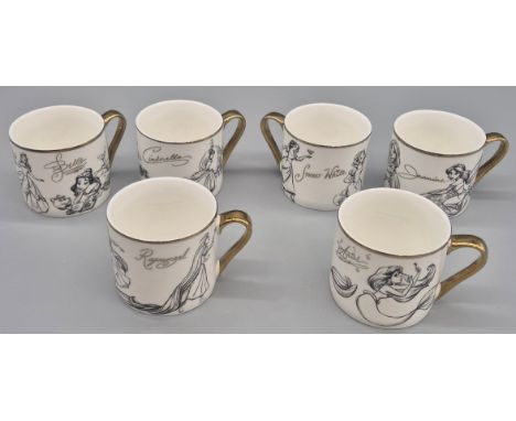 Collection of Walt Disney collectable Mugs. 
