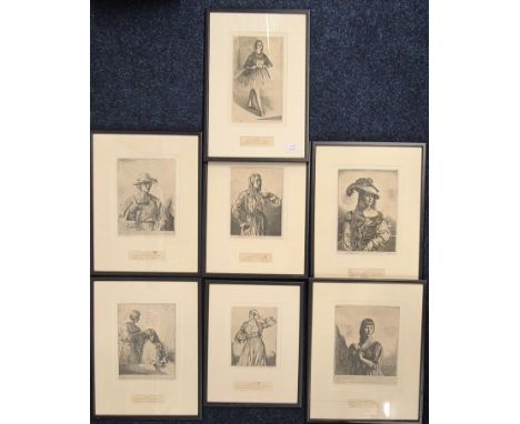 Gerald Leslie Brockhurst Collection of seven Plates. Various titles. Published by Messrs. P. &amp; D. Colnaghi &amp; Co.