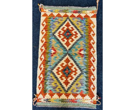 Hand knotted Chobi Kilim Rug. 107x62cm 