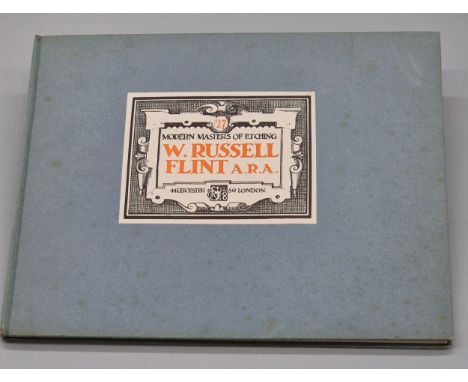 William Russell Flint A.R.A Book. Titled "Modern Masters of Etching".