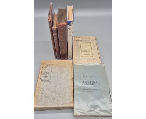 Ross, John. The Story of the Kilmarnock Burns; Catalogue of the Robert Burns Collection in the Mitchell Library Glasgow; Sned
