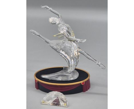 Swarovski ANNA Magic of Dance Collection 627396 Annual Figure 2004 with stand &amp; plaque. 