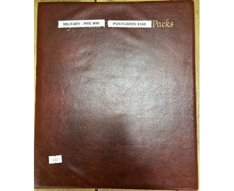 Album containing 168 Pre WW1 Postcards; Pictured Entirety Album 