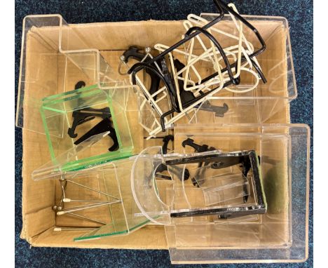 Selection of display stands; Plate stands,  Three Section display stand.