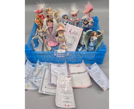 Collection of vintage Lady Fashion figurines together with certificates. 