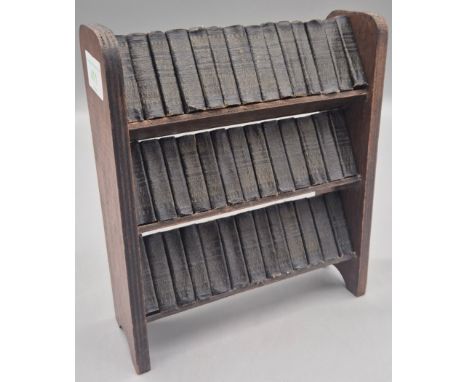 Shakespeare, William. Works. 40 vols. Miniature set comprising all the plays plus the Sonnets and a Glossary, housed in origi