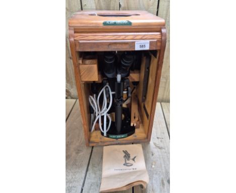 German Carl Zeiss Jena 475356 Microscope with accessories in fitted case. 
